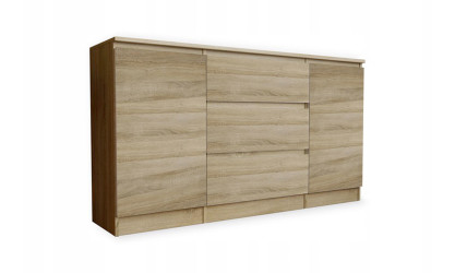 SHINE - Meuble bas 2 portes 3 tiroirs 