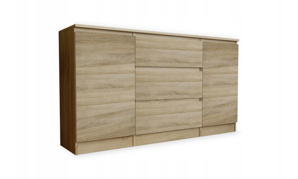 SHINE - Meuble bas 2 portes 3 tiroirs 