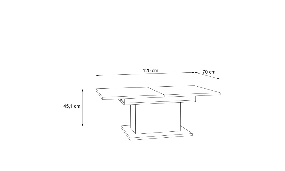 GRIMAUD - Table basse avec fonction bar 
