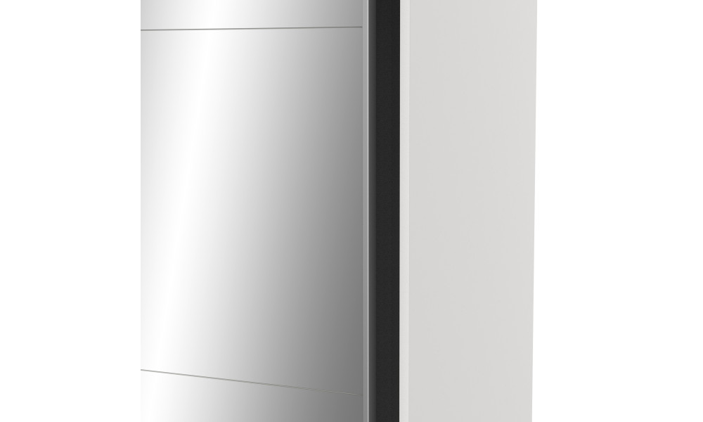BOSTER - Armoire 2 portes coulissantes avec 1 miroir 