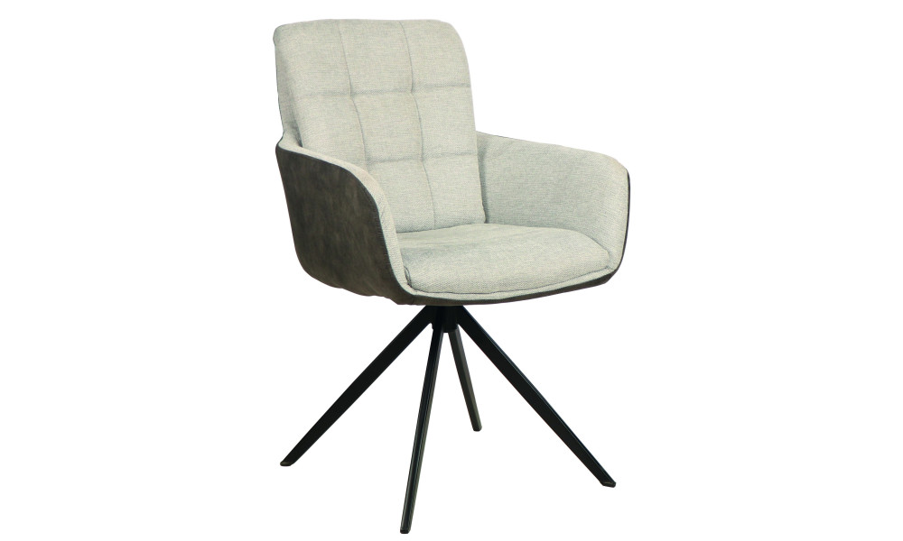TAIPEI - Fauteuil de séjour Pivotant Gris - Gris 