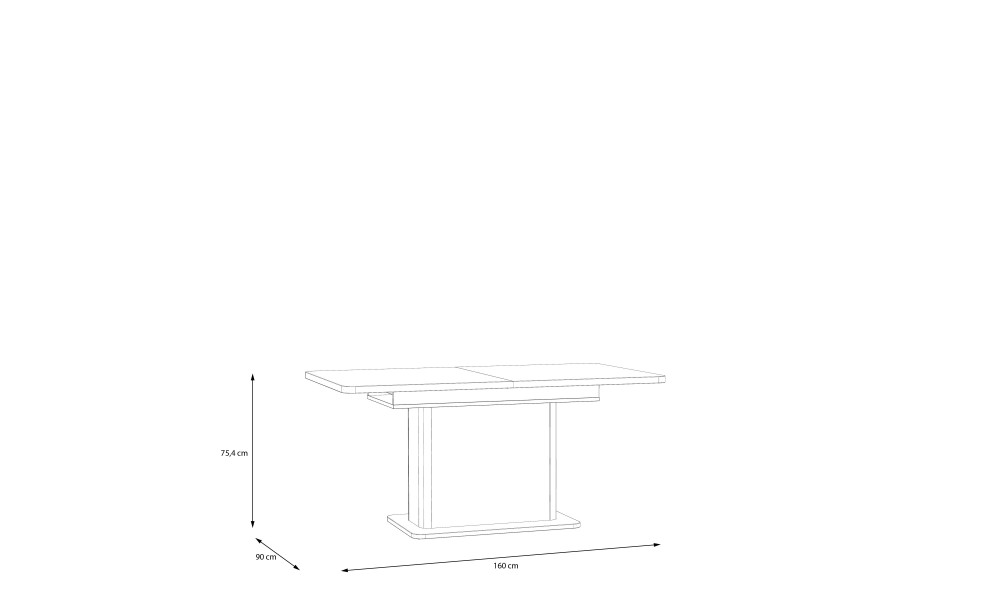 HANDY - Table extensible de 160 à 200 cm 