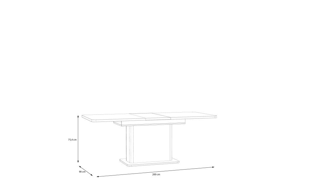 HANDY - Table extensible de 160 à 200 cm 