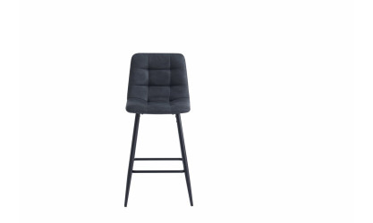 WASHINGTON - Tabouret de bar gris foncé vintage 