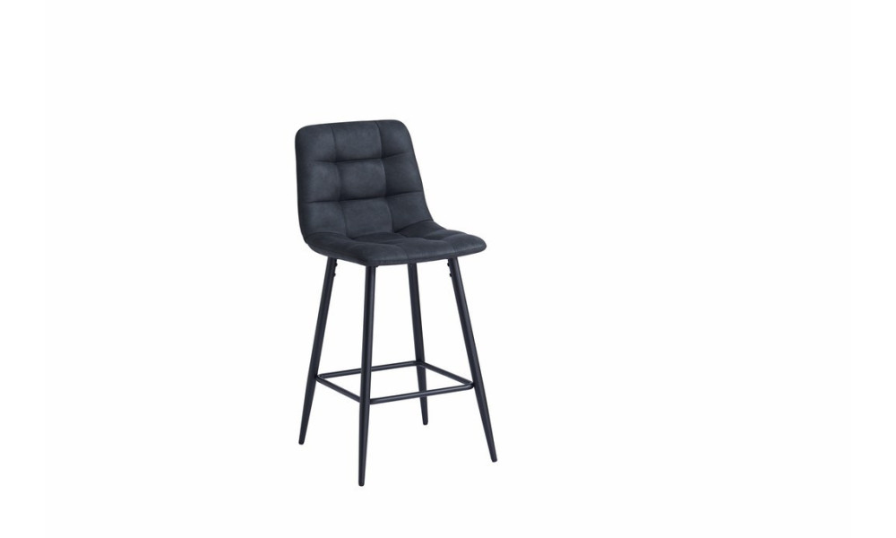WASHINGTON - Tabouret de bar gris foncé vintage 
