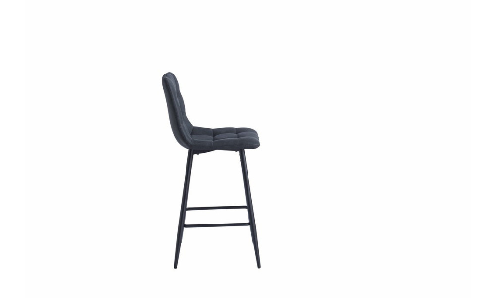 WASHINGTON - Tabouret de bar gris foncé vintage 