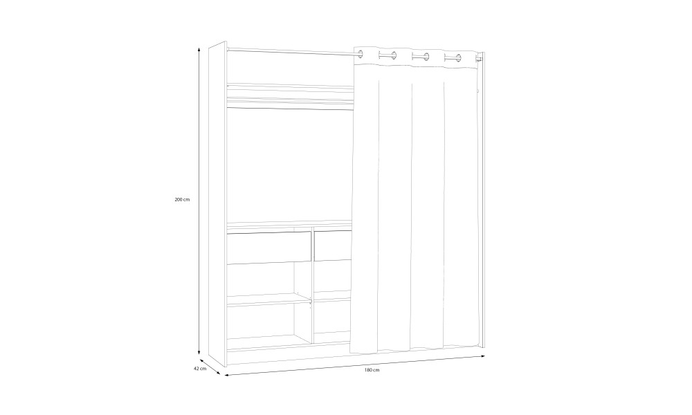 LYV - Kit placard + Rideau 