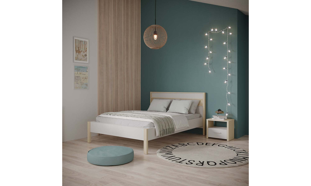 HEVA - Lit pour couchage 140x190/200 