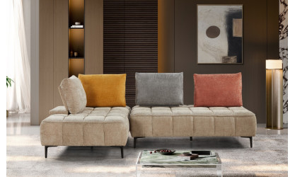ALEXANDRIE - Salon d'angle chaise longue 