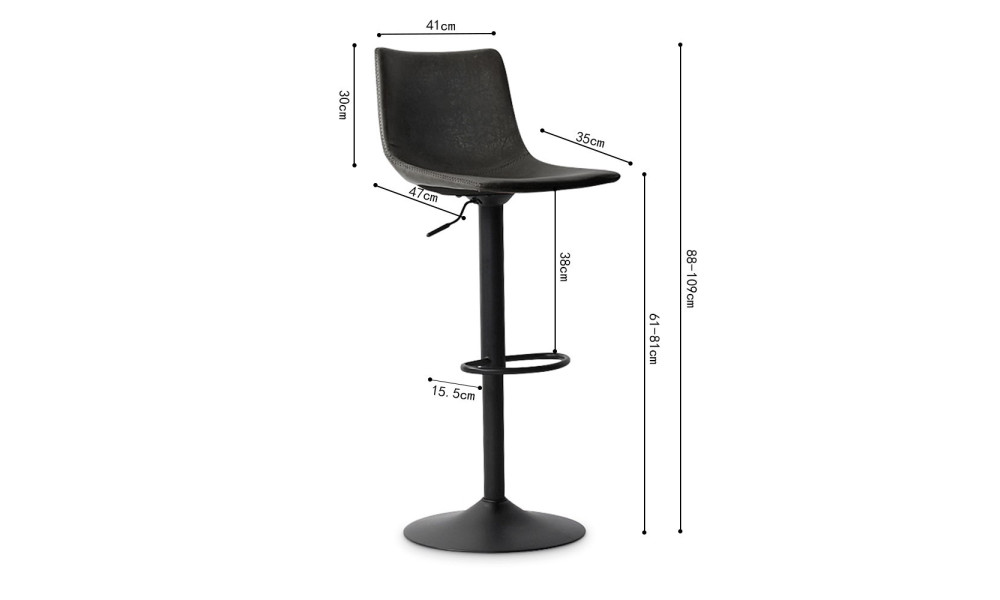 ELLERY - Tabouret de bar 