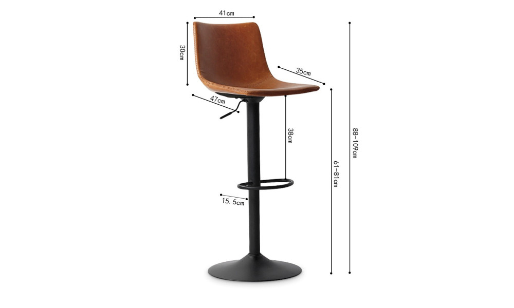 ELLERY - Tabouret de bar 
