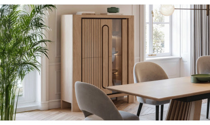 CAP - Vitrine 2 portes pleine 1 porte vitre  