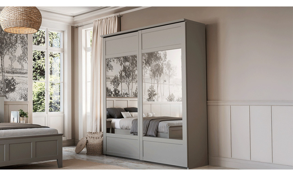BEAUMONT - Armoire 2 portes coulissantes  