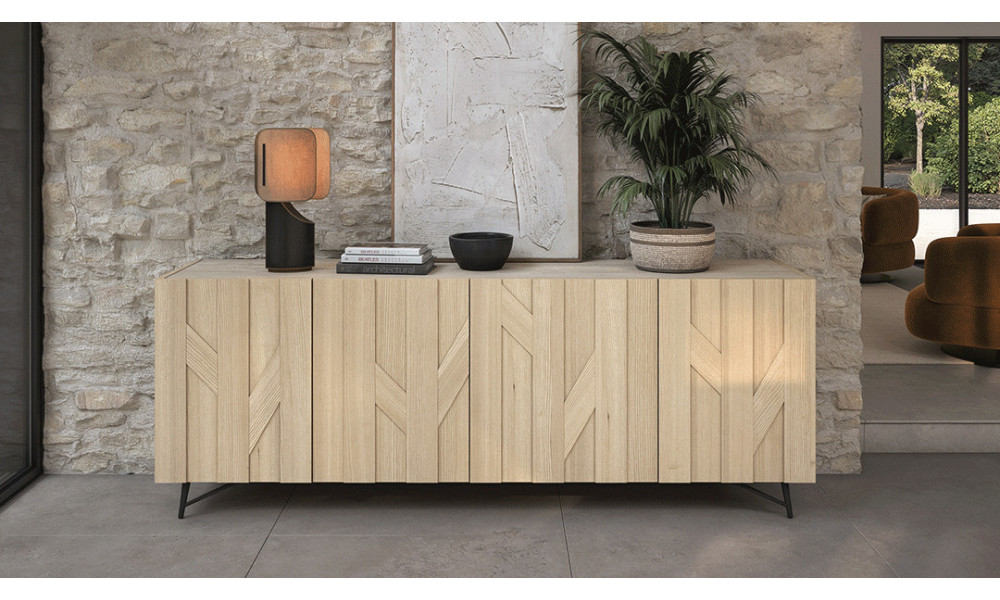 CANOPEE - Enfilade 4 portes dessus bois   