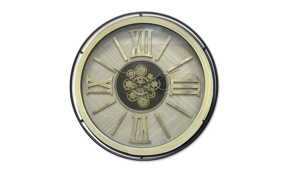 Horloge à engrenages avec verre  