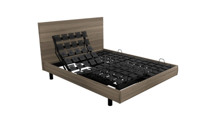 OPTIMA LUXE  - Sommier TPR H15 Bois 2 moteurs   