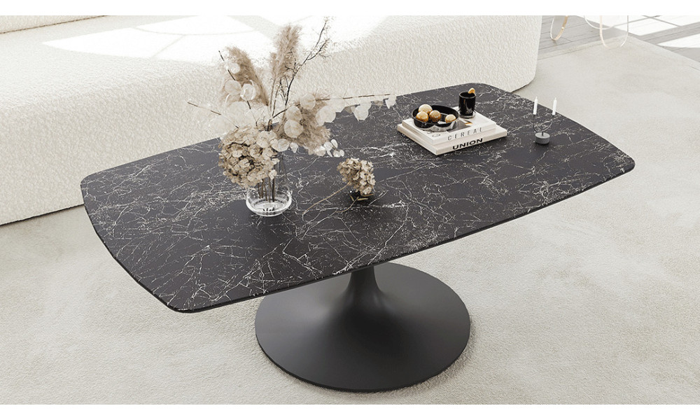 ALISSE  - table basse ceramique rectangulaire 