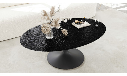 ALISSE  - Table basse waterglass ovale 