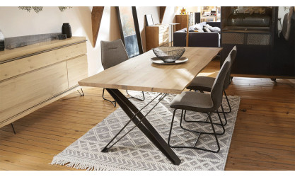 FUSION - Table 4 pieds X métal  