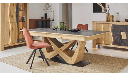 LEGEND - Table repas 220 x 100 - 3 allonges 