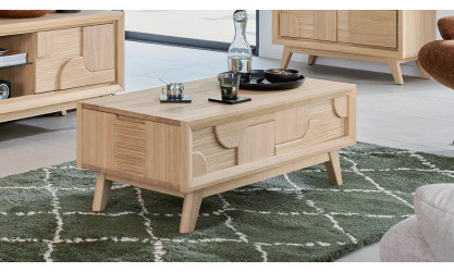 RIVAGE  - Table de salon plateau relevable  