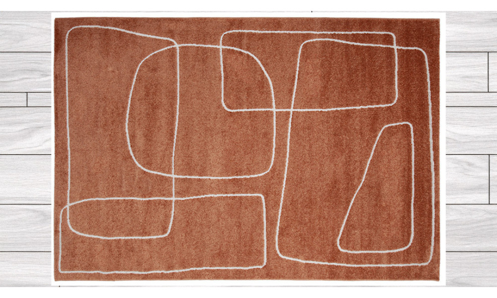 ATELIER - Tapis Atelier B rust / white  