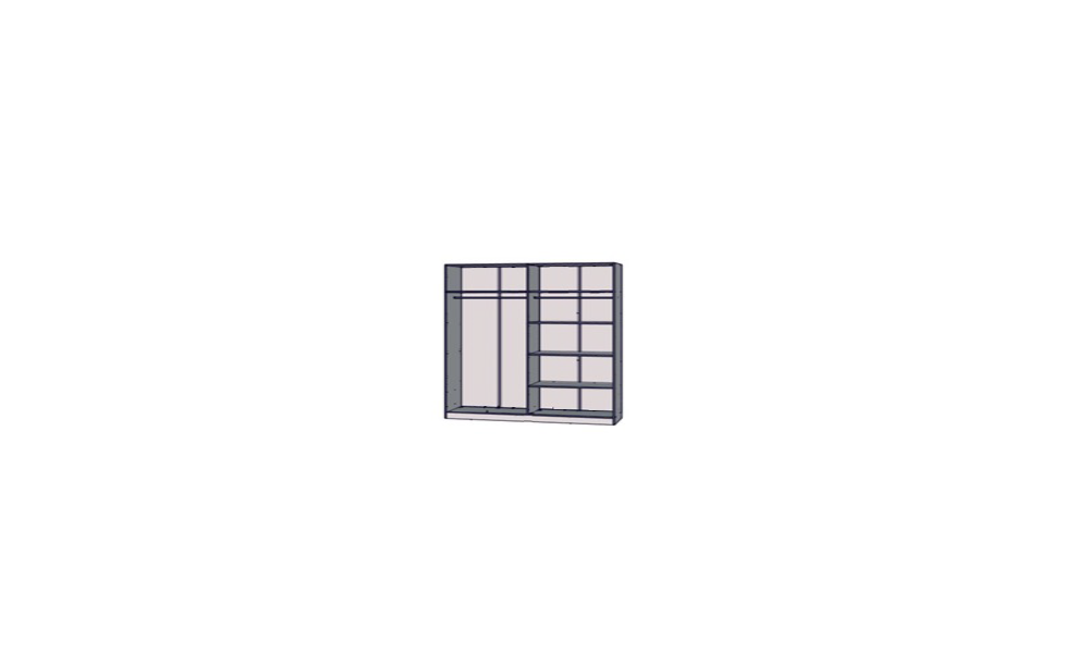 WAVE - Armoire 2 portes coulissantes 
