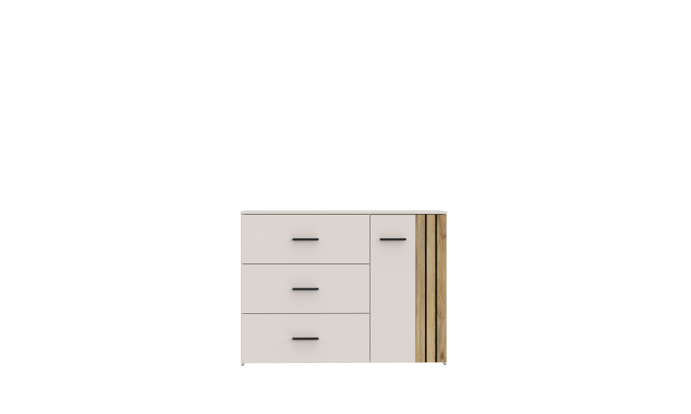 WAVE - Commode 1 porte 3 tiroirs 