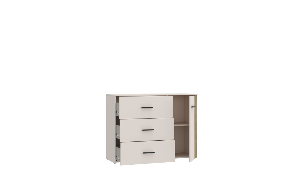 WAVE - Commode 1 porte 3 tiroirs 