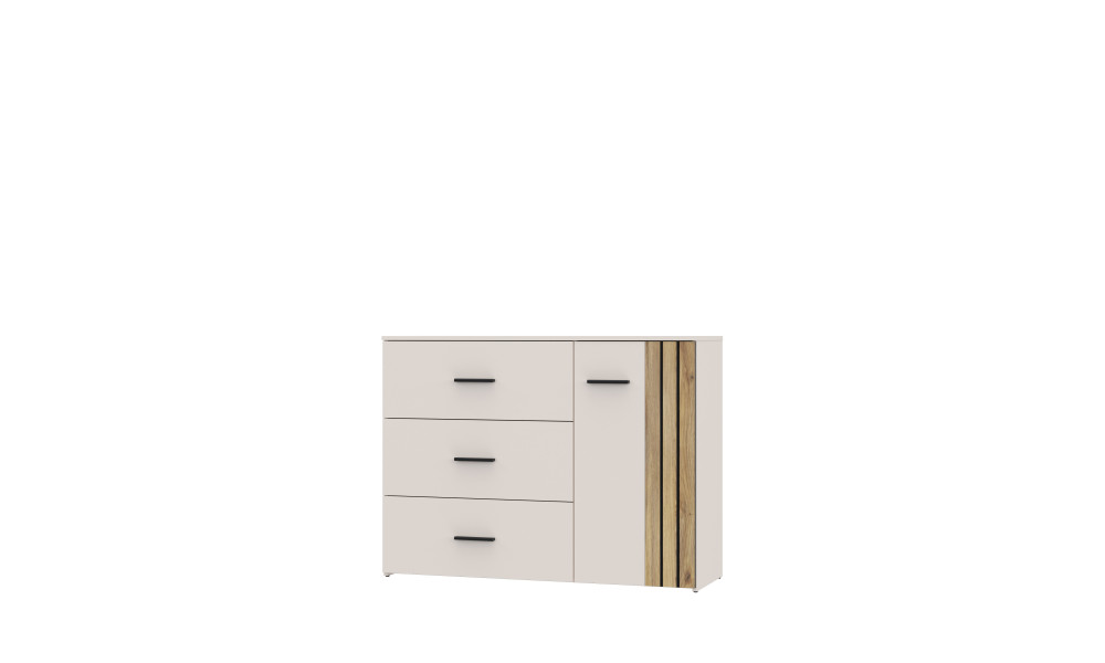 WAVE - Commode 1 porte 3 tiroirs 