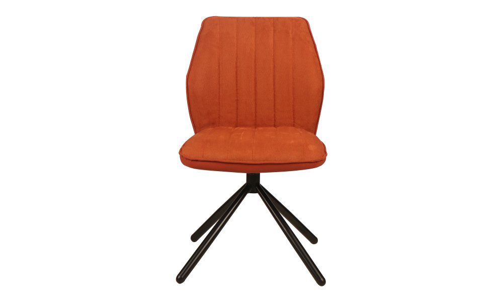 VANCOUVER - Chaise de séjour pivotante couleur brique 