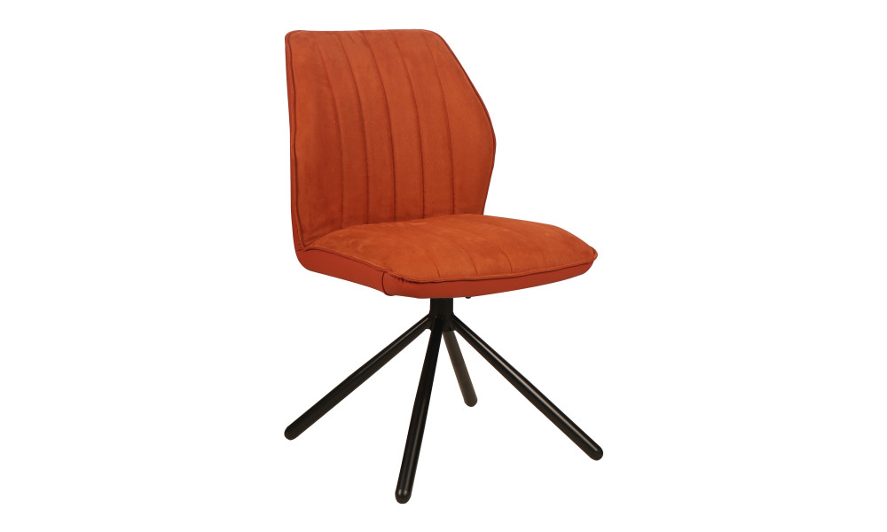 VANCOUVER - Chaise de séjour pivotante couleur brique 
