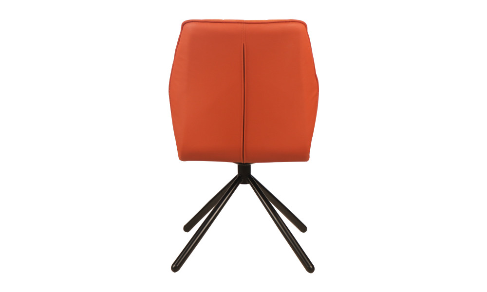 VANCOUVER - Chaise de séjour pivotante couleur brique 