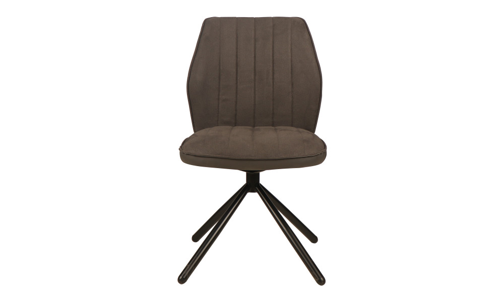 VANCOUVER - Chaise de séjour pivotante couleur gris 