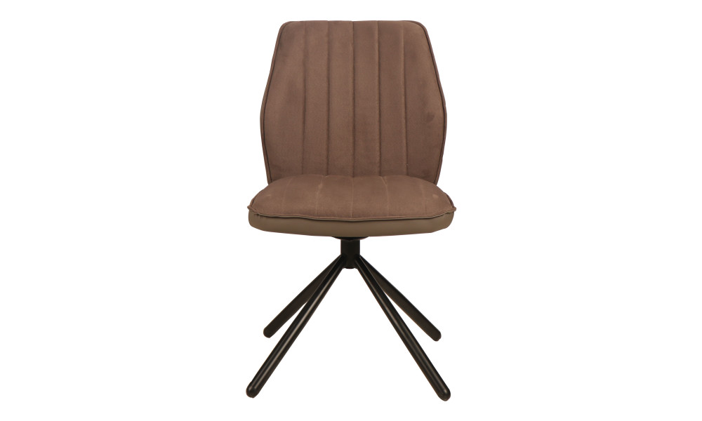 VANCOUVER - Chaise de séjour pivotante couleur taupe 