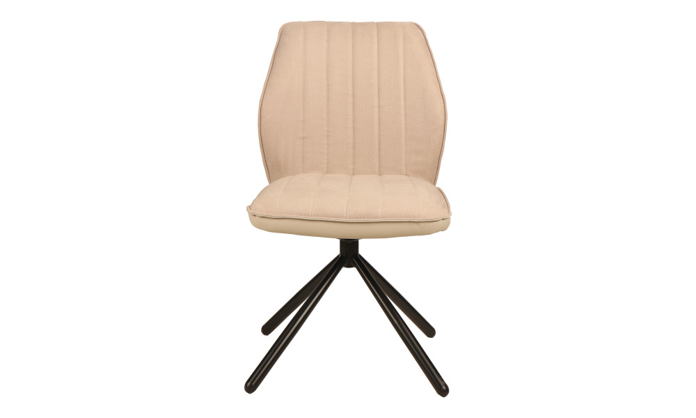 VANCOUVER - Chaise de séjour pivotante couleur blanche 