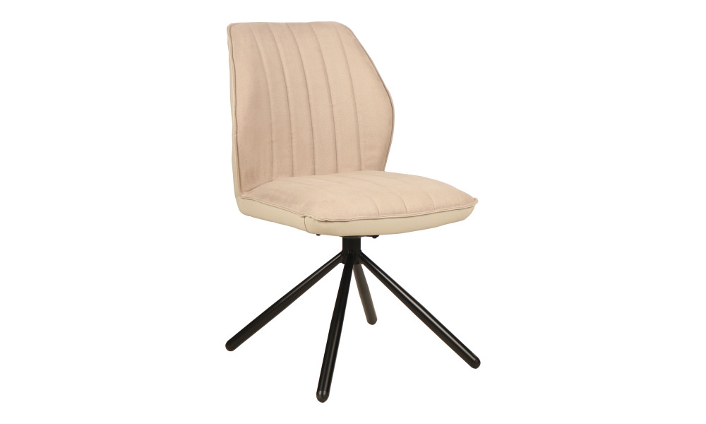VANCOUVER - Chaise de séjour pivotante couleur blanche 