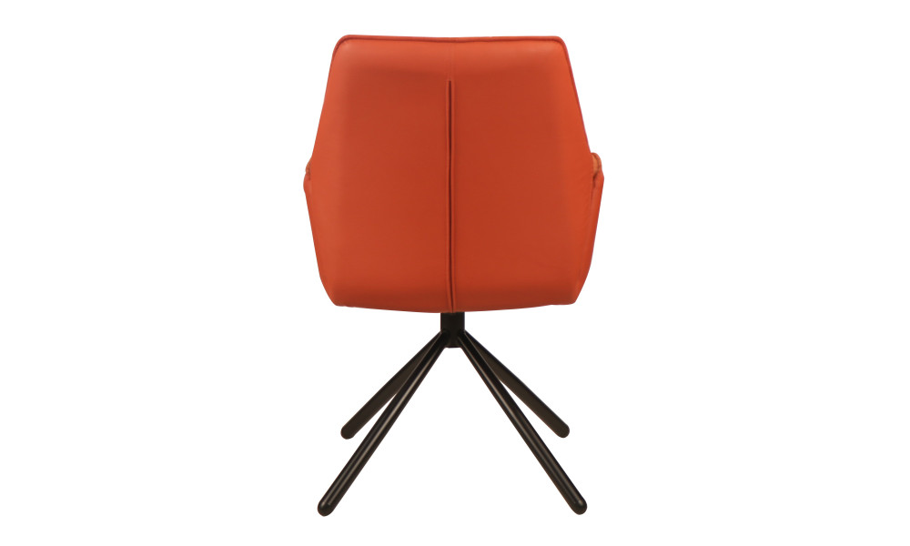 VANCOUVER - Fauteuil de séjour pivotante couleur brique 