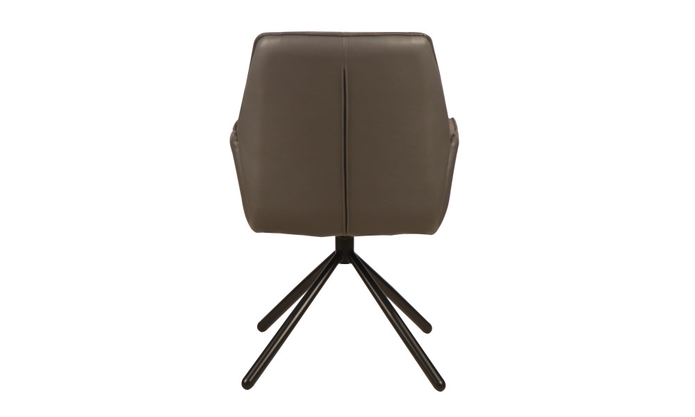 VANCOUVER - Fauteuil de séjour pivotante couleur gris 