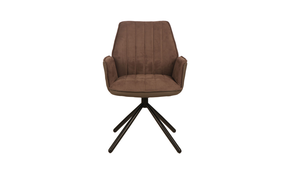 VANCOUVER - Fauteuil de séjour pivotante couleur taupe 