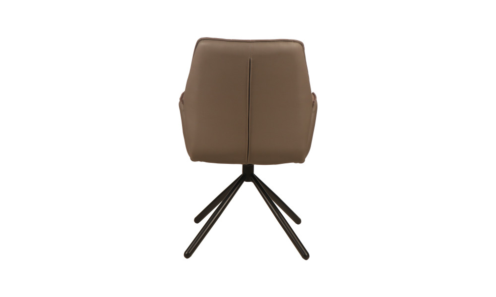 VANCOUVER - Fauteuil de séjour pivotante couleur taupe 