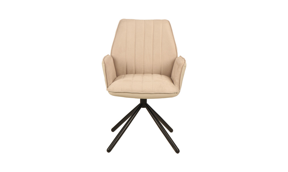 VANCOUVER - Fauteuil de séjour pivotante couleur blanche 