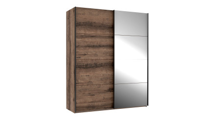 MICHELLE - Armoire 2 portes coulissantes dont 1 miroir 