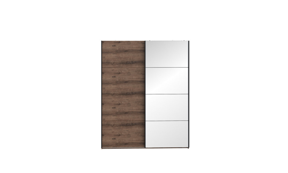 MICHELLE - Armoire 2 portes coulissantes dont 1 miroir 