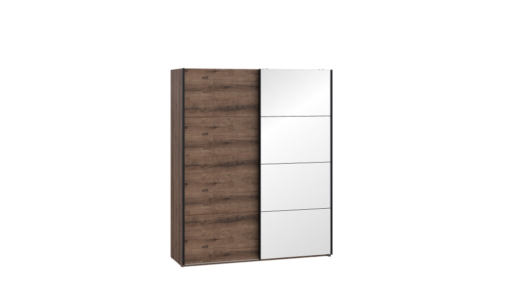 MICHELLE - Armoire 2 portes coulissantes dont 1 miroir 