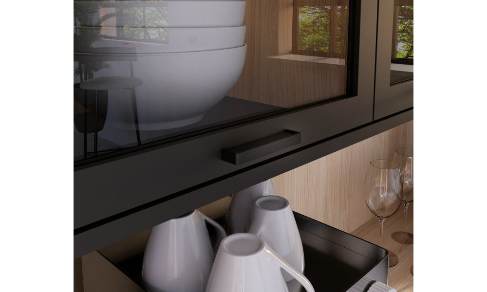 MALEK - Buffet de cuisine 3 portes 1 tiroir 
