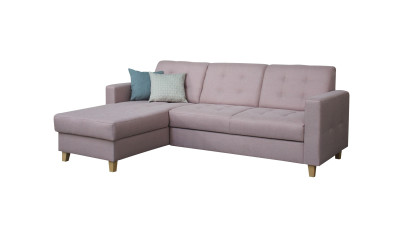 BERGAMOTTE - Salon d'angle convertible réversible 