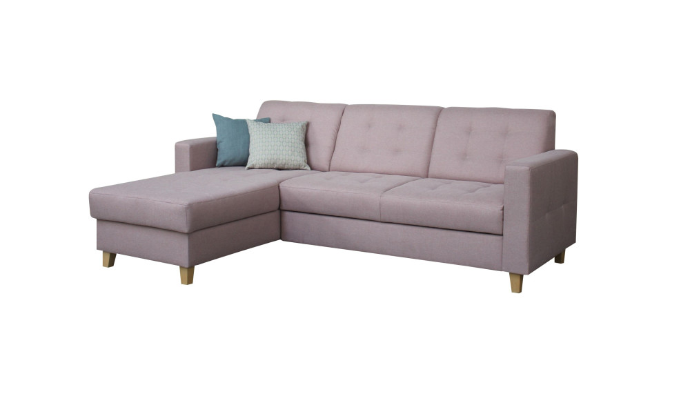 BERGAMOTTE - Salon d'angle convertible réversible 
