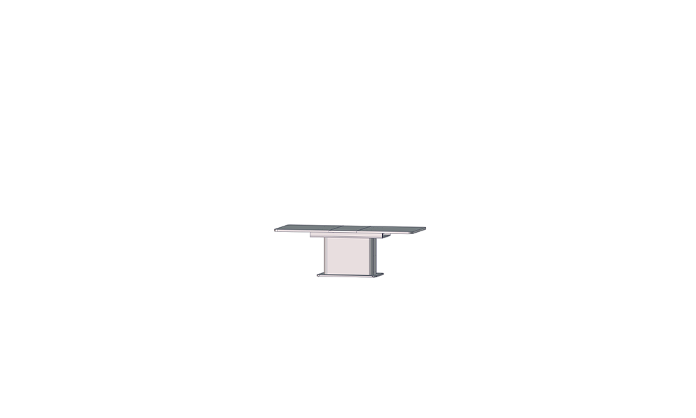 VALERIE - Table extensible de 1 allonge de 40 