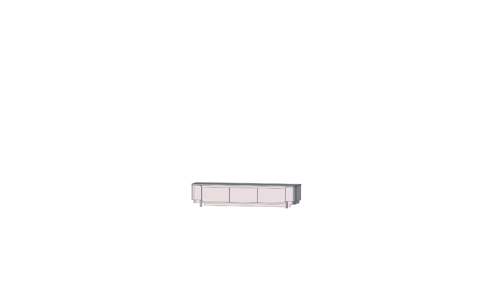 VALERIE - Banc TV 3 portes 